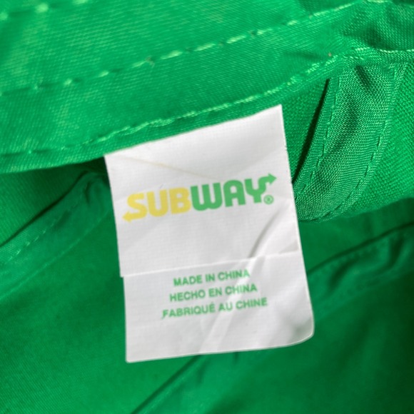 Subway Restaurant Cap Hat Green Yellow Logo‎ SnapBack Employee Sandwich Worker - Picture 13 of 16